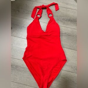 Robin Piccone Red One Piece Swimsuit